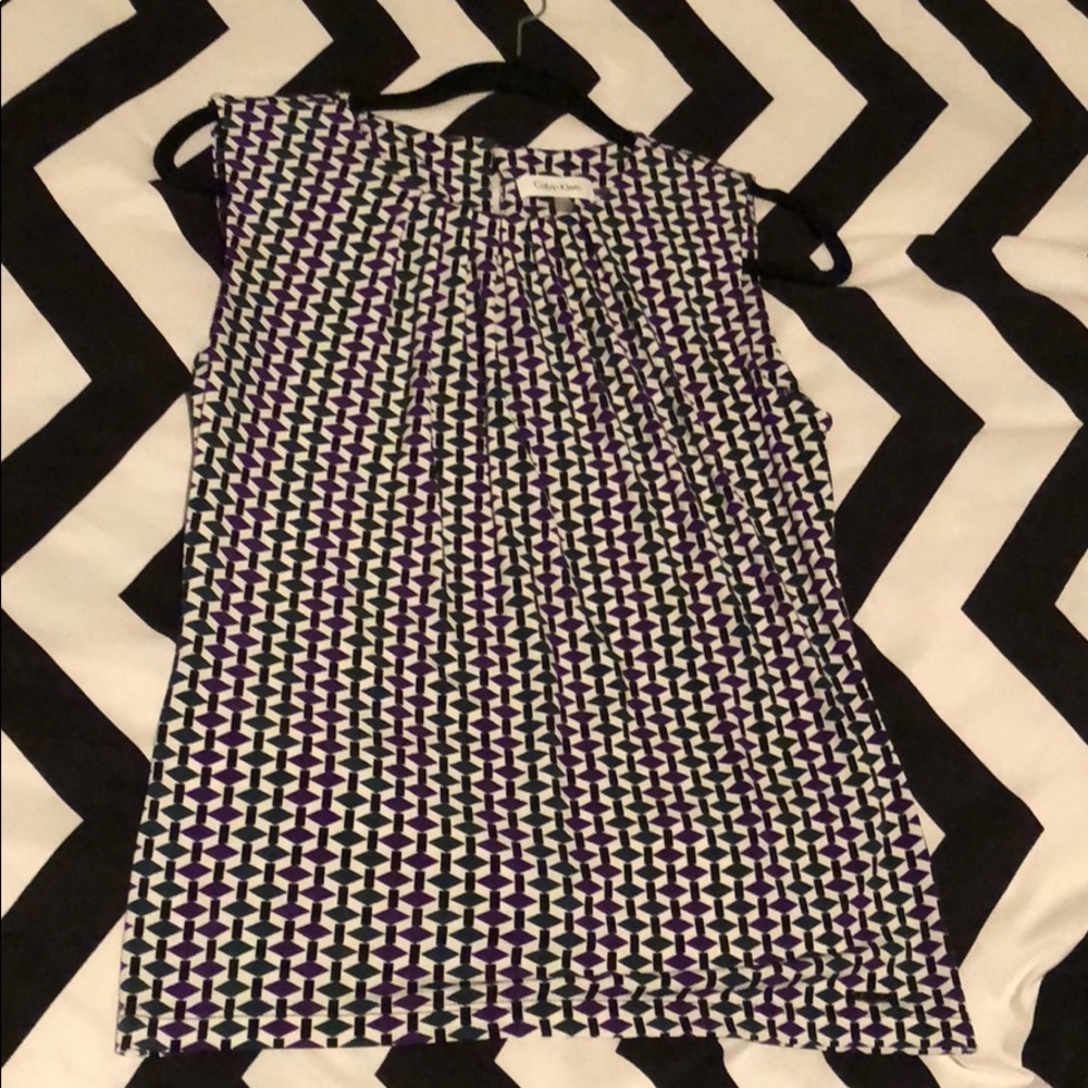 Calvin Klein Tank Purple Green Black White
